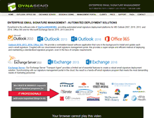 Tablet Screenshot of dynasend.com